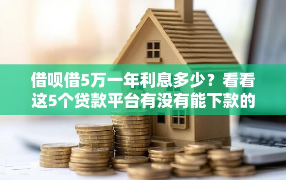 借呗借5万一年利息多少？看看这5个贷款平台有没有能下款的