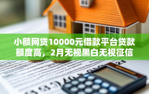 小额网贷10000元借款平台贷款额度高，2月无视黑白无视征信申请就下款的口子的6个平台介绍