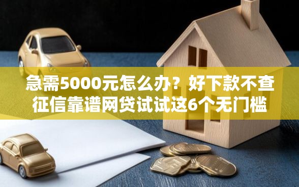急需5000元怎么办？好下款不查征信靠谱网贷试试这6个无门槛平台