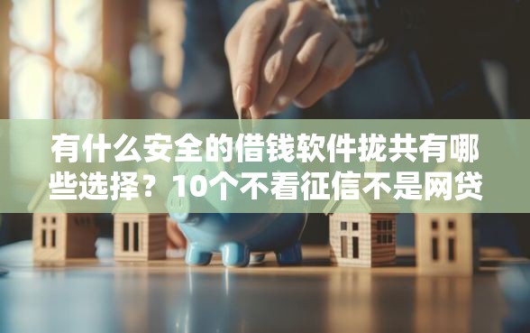 有什么安全的借钱软件拢共有哪些选择？10个不看征信不是网贷平台详解
