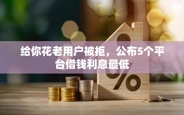 给你花老用户被拒，公布5个平台借钱利息最低