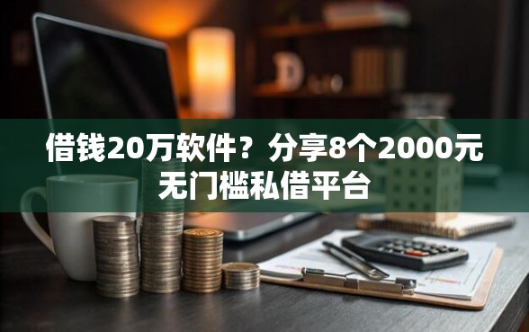 借钱20万软件？分享8个2000元无门槛私借平台