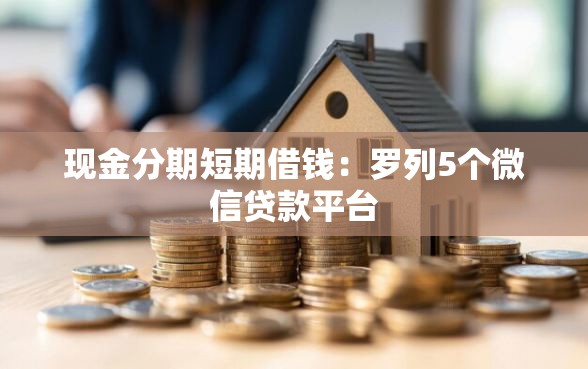 现金分期短期借钱：罗列5个微信贷款平台