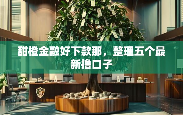 甜橙金融好下款那，整理五个最新撸口子
