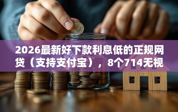 2026最新好下款利息低的正规网贷（支持支付宝），8个714无视逾期秒下的口子无私分享