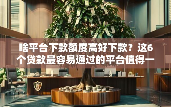啥平台下款额度高好下款？这6个贷款最容易通过的平台值得一试