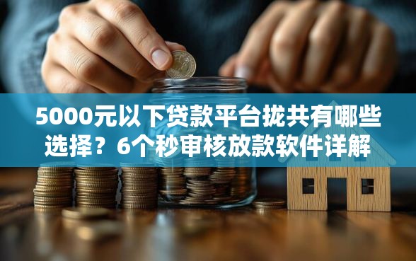 5000元以下贷款平台拢共有哪些选择？6个秒审核放款软件详解