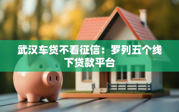 武汉车贷不看征信：罗列五个线下贷款平台