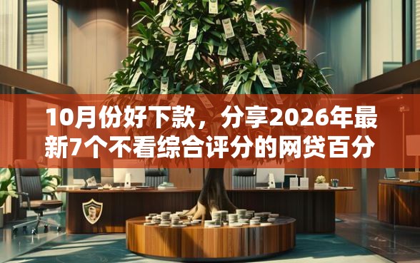 10月份好下款，分享2026年最新7个不看综合评分的网贷百分百下款口子