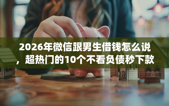 2026年微信跟男生借钱怎么说，超热门的10个不看负债秒下款的网贷app推荐