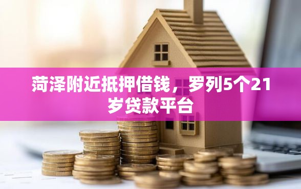 菏泽附近抵押借钱，罗列5个21岁贷款平台