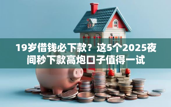 19岁借钱必下款？这5个2025夜间秒下款高炮口子值得一试