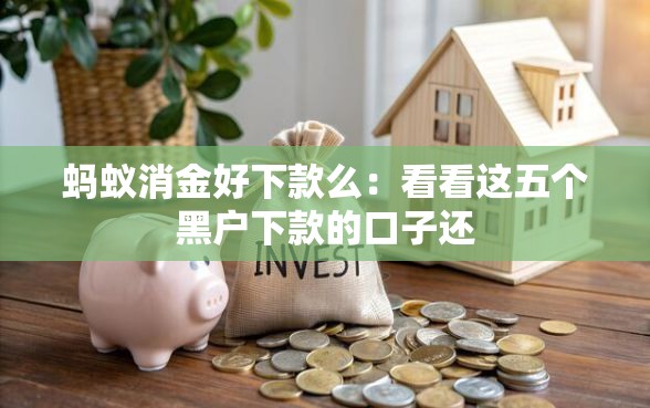 蚂蚁消金好下款么：看看这五个黑户下款的口子还