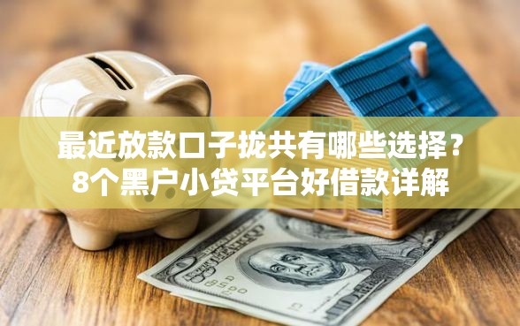 最近放款口子拢共有哪些选择？8个黑户小贷平台好借款详解