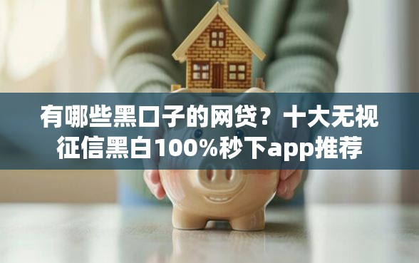 有哪些黑口子的网贷?十大无视征信黑白100%秒下app推荐 有哪些黑口子的网贷?十大无视征信黑白100%秒下app推荐