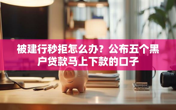 被建行秒拒怎么办？公布五个黑户贷款马上下款的口子