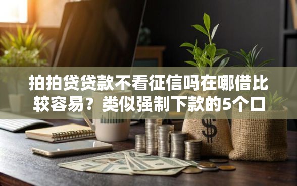 拍拍贷贷款不看征信吗在哪借比较容易？类似强制下款的5个口子参考