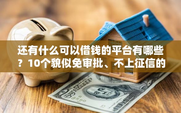 还有什么可以借钱的平台有哪些?10个貌似免审批、不上征信的黑口子合集 还有什么可以借钱的平台有哪些?10个貌似免审批、不上征信的黑口子合集