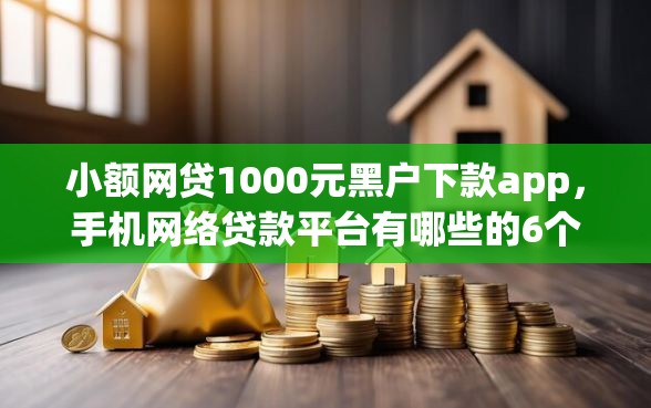小额网贷1000元黑户下款app，手机网络贷款平台有哪些的6个平台介绍