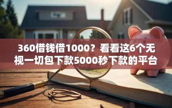 360借钱借1000？看看这6个无视一切包下款5000秒下款的平台怎么样
