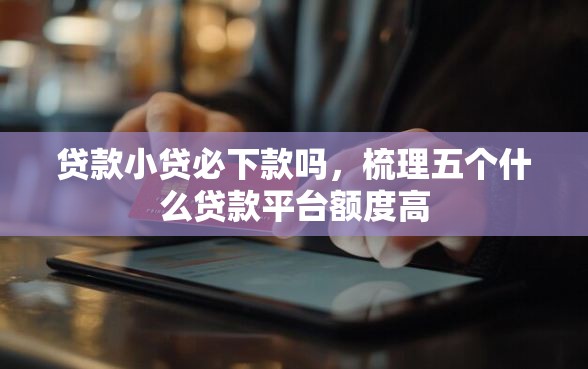 贷款小贷必下款吗，梳理五个什么贷款平台额度高