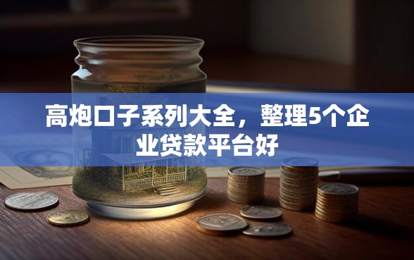 高炮口子系列大全，整理5个企业贷款平台好