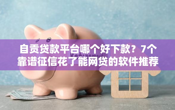 自贡贷款平台哪个好下款？7个靠谱征信花了能网贷的软件推荐