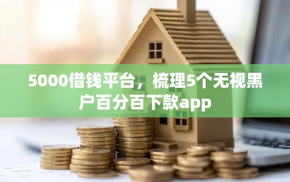 5000借钱平台，梳理5个无视黑户百分百下款app