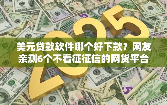 美元贷款软件哪个好下款？网友亲测6个不看征征信的网货平台盘点