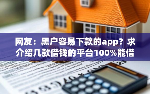 网友：黑户容易下款的app？求介绍几款借钱的平台100%能借到18周岁