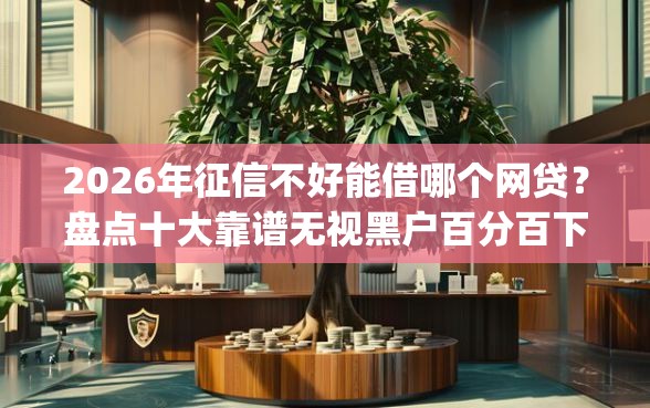 2026年征信不好能借哪个网贷？盘点十大靠谱无视黑户百分百下款app