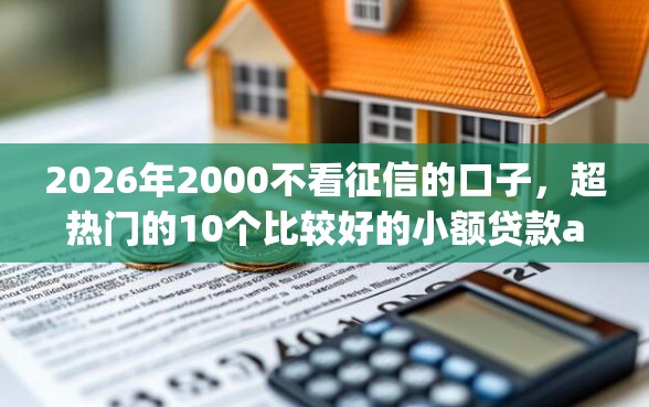 2026年2000不看征信的口子，超热门的10个比较好的小额贷款app推荐
