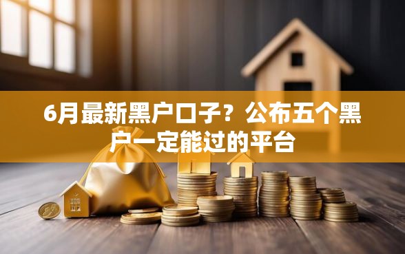 6月最新黑户口子？公布五个黑户一定能过的平台