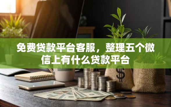 免费贷款平台客服，整理五个微信上有什么贷款平台