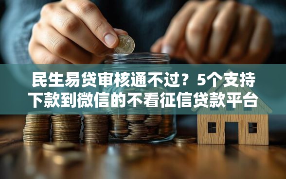 民生易贷审核通不过？5个支持下款到微信的不看征信贷款平台