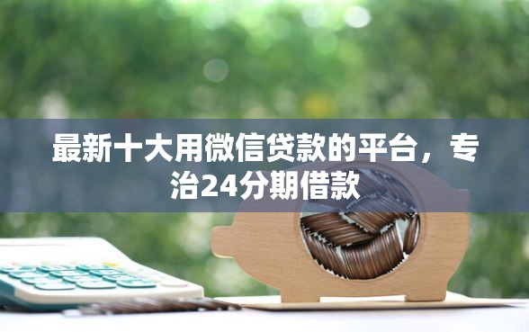 最新十大用微信贷款的平台，专治24分期借款