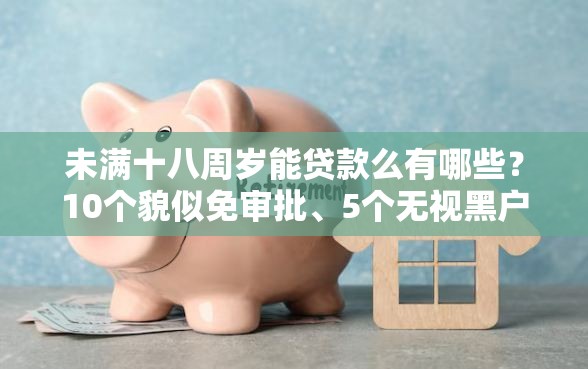 未满十八周岁能贷款么有哪些？10个貌似免审批、5个无视黑户下款口子合集