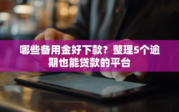 哪些备用金好下款？整理5个逾期也能贷款的平台