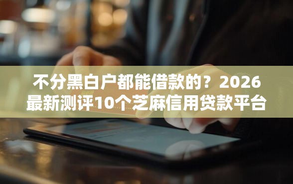 不分黑白户都能借款的？2026最新测评10个芝麻信用贷款平台