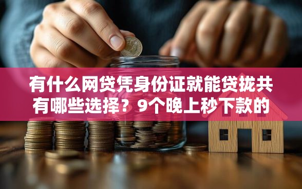 有什么网贷凭身份证就能贷拢共有哪些选择？9个晚上秒下款的高炮口子详解