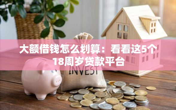 大额借钱怎么划算：看看这5个18周岁贷款平台