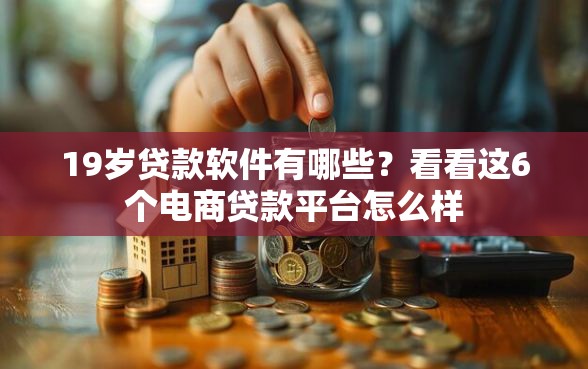 19岁贷款软件有哪些？看看这6个电商贷款平台怎么样