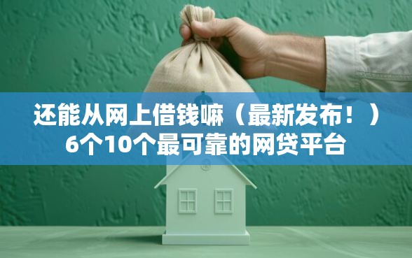 还能从网上借钱嘛（最新发布！）6个10个最可靠的网贷平台