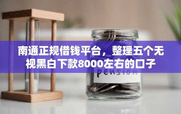 南通正规借钱平台，整理五个无视黑白下款8000左右的口子