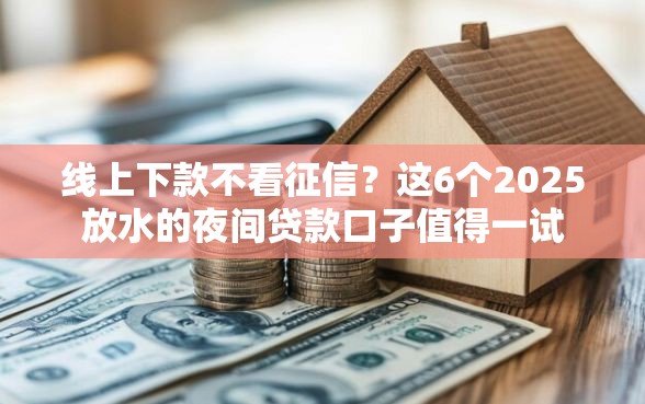 线上下款不看征信？这6个2025放水的夜间贷款口子值得一试
