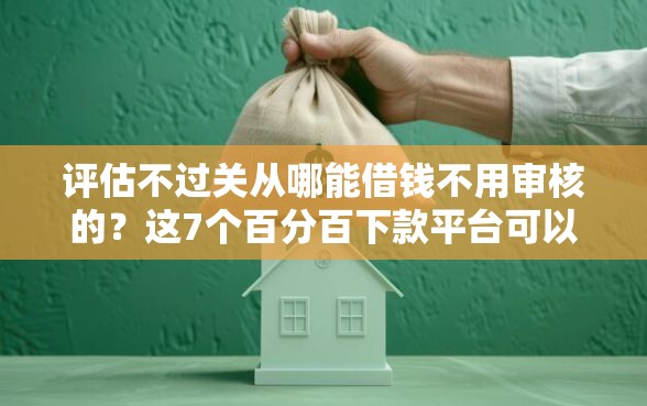 评估不过关从哪能借钱不用审核的？这7个百分百下款平台可以试试