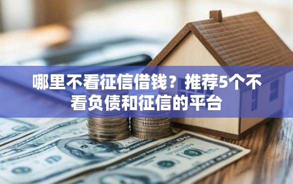 哪里不看征信借钱？推荐5个不看负债和征信的平台