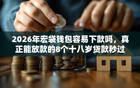 2026年宏袋钱包容易下款吗，真正能放款的8个十八岁贷款秒过平台推荐