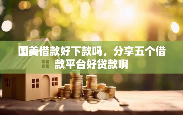 国美借款好下款吗，分享五个借款平台好贷款啊