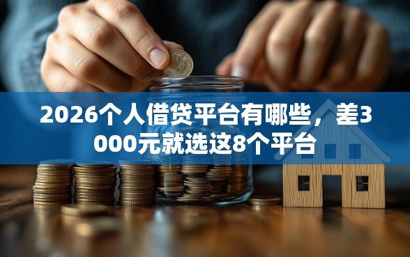 2026个人借贷平台有哪些，差3000元就选这8个平台